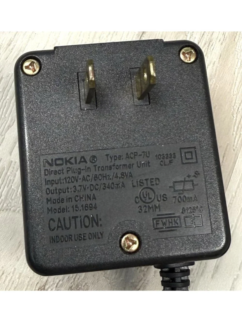 NOKIA Model 6010 Blue Candybar CELL PHONE *Cracked Screen* FOR PARTS/REPAIR